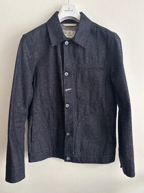 $495 Rogue Territory Neppy Indigo/ Navy Blue Supply Jacket - Medium-Large